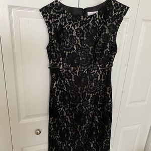 CK black lace dress